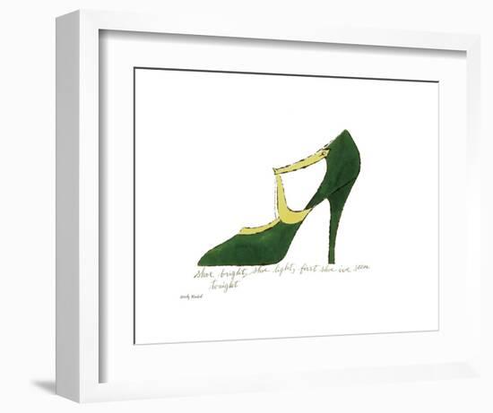 Shoe Bright, Shoe Light, First Shoe I've Seen Tonight, 1955-Andy Warhol-Framed Art Print