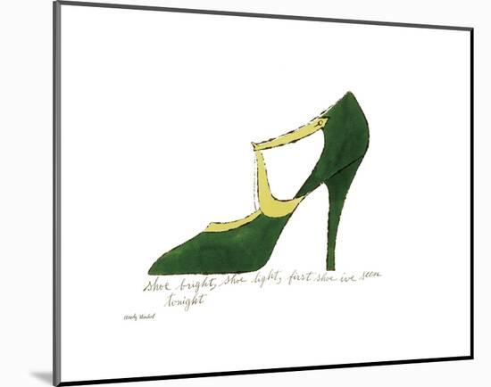 Shoe Bright, Shoe Light, First Shoe I've Seen Tonight, 1955-Andy Warhol-Mounted Art Print
