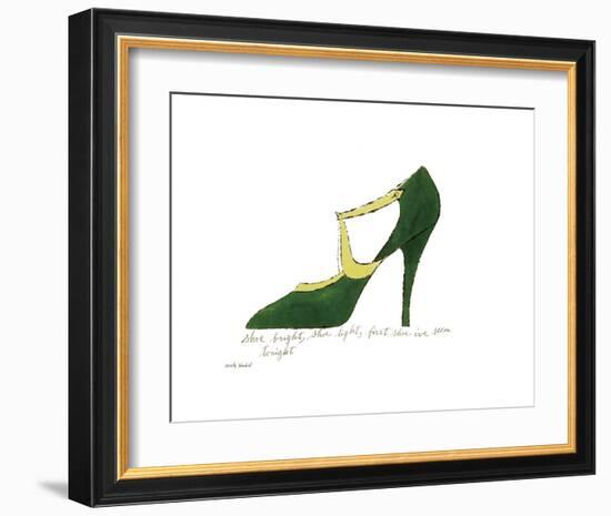 Shoe Bright, Shoe Light, First Shoe I've Seen Tonight, 1955-Andy Warhol-Framed Art Print