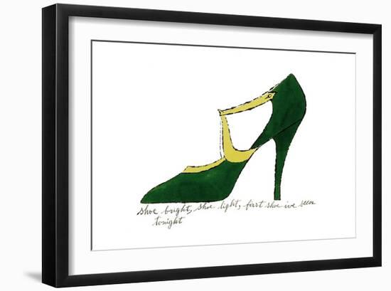 Shoe Bright, Shoe Light, First Shoe I've Seen Tonight, 1955-Andy Warhol-Framed Art Print