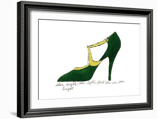 Shoe Bright, Shoe Light, First Shoe I've Seen Tonight, 1955-Andy Warhol-Framed Art Print