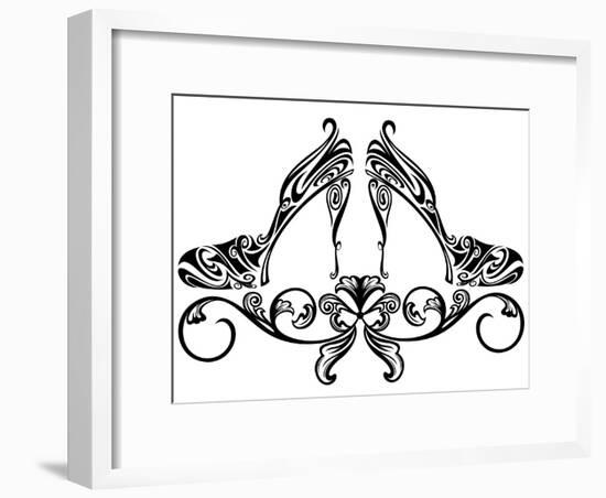 Shoe Design-Cattallina-Framed Art Print