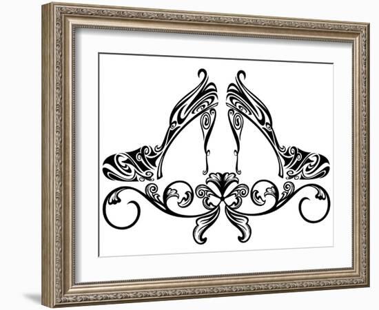 Shoe Design-Cattallina-Framed Art Print