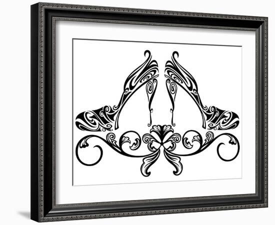 Shoe Design-Cattallina-Framed Art Print