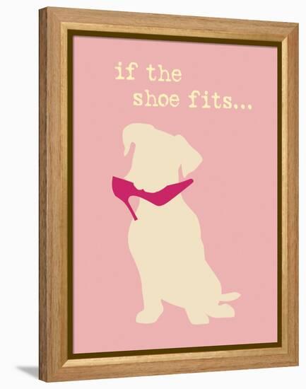 Shoe Fits - Pink Version-Dog is Good-Framed Stretched Canvas