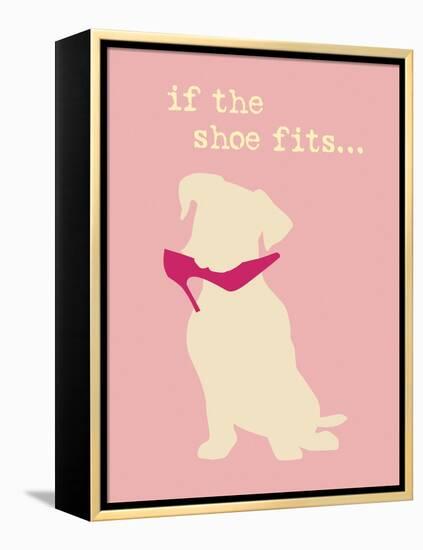 Shoe Fits - Pink Version-Dog is Good-Framed Stretched Canvas