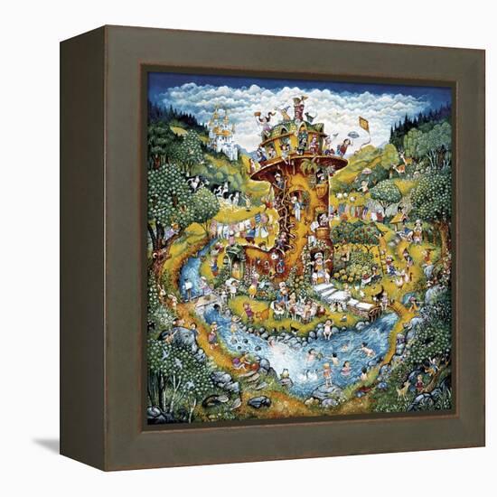 Shoe Lady-Bill Bell-Framed Premier Image Canvas