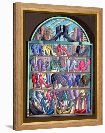 Shoe Shop-PJ Crook-Framed Premier Image Canvas