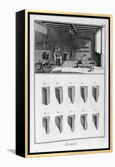 Shoe Tree Makers, 1751-1777-Denis Diderot-Framed Premier Image Canvas