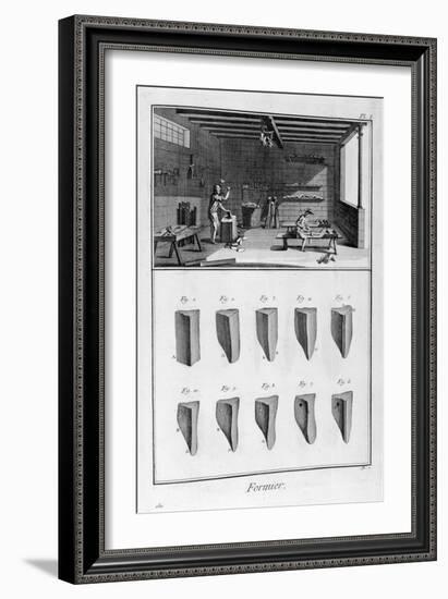 Shoe Tree Makers, 1751-1777-Denis Diderot-Framed Giclee Print