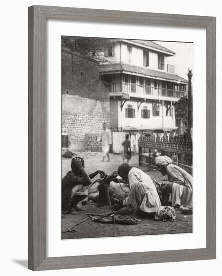 Shoeing a Bullock, India, C1927-C1929-null-Framed Photographic Print