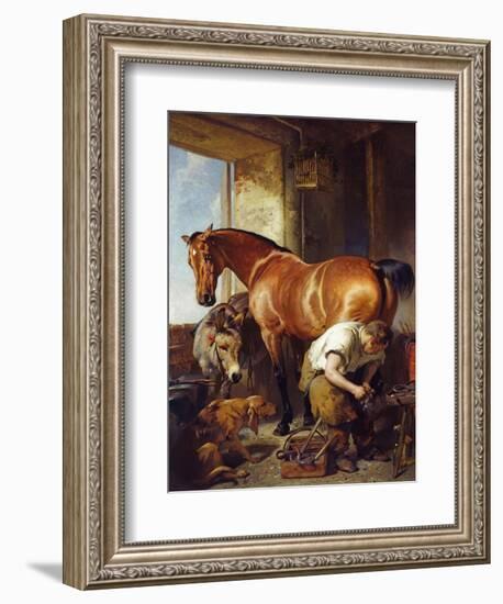 Shoeing-Edwin Henry Landseer-Framed Giclee Print