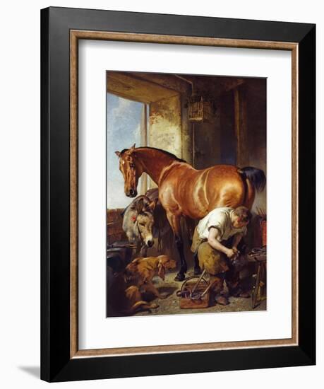 Shoeing-Edwin Henry Landseer-Framed Giclee Print