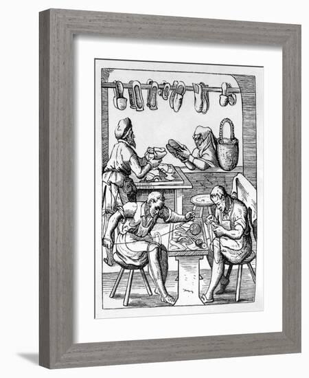 Shoemaker, C1559-1591-Jost Amman-Framed Giclee Print