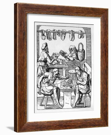 Shoemaker, C1559-1591-Jost Amman-Framed Giclee Print