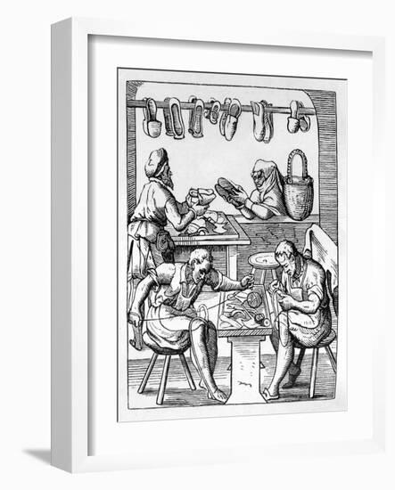 Shoemaker, C1559-1591-Jost Amman-Framed Giclee Print