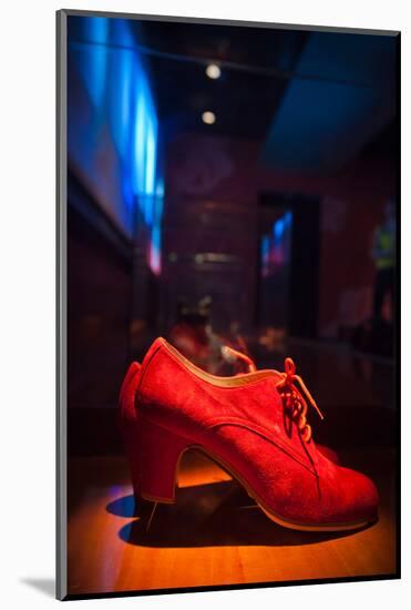 Shoes in a museum, Museo Del Baile Flamenco, Seville, Andalusia, Spain-null-Mounted Photographic Print
