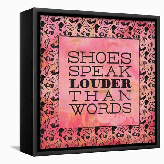 Shoes Speak-Ashley Sta Teresa-Framed Stretched Canvas