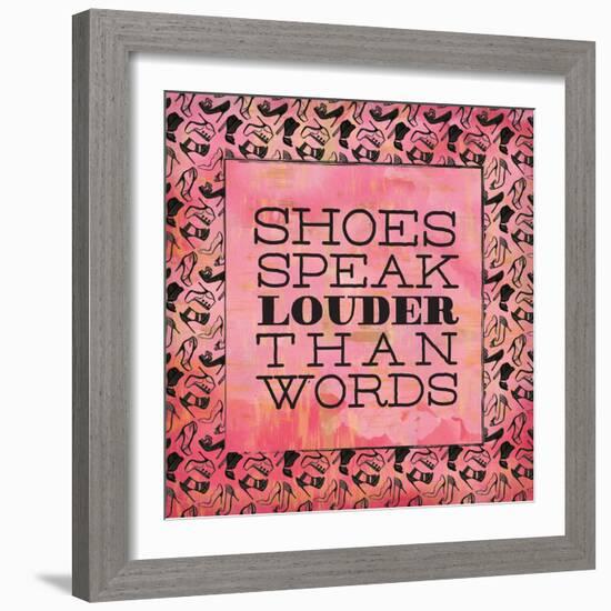 Shoes Speak-Ashley Sta Teresa-Framed Art Print