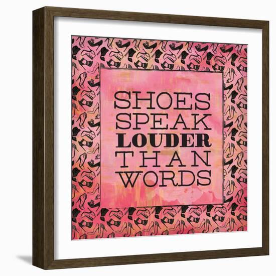 Shoes Speak-Ashley Sta Teresa-Framed Art Print