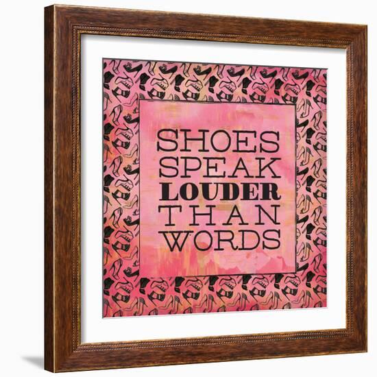 Shoes Speak-Ashley Sta Teresa-Framed Art Print