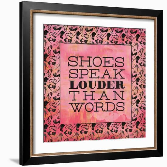 Shoes Speak-Ashley Sta Teresa-Framed Art Print