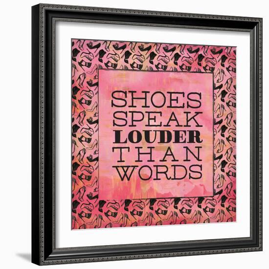 Shoes Speak-Ashley Sta Teresa-Framed Art Print