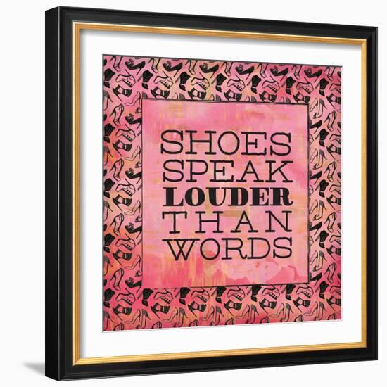 Shoes Speak-Ashley Sta Teresa-Framed Art Print