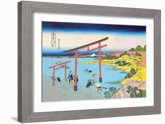 Shoji Gate-Katsushika Hokusai-Framed Art Print