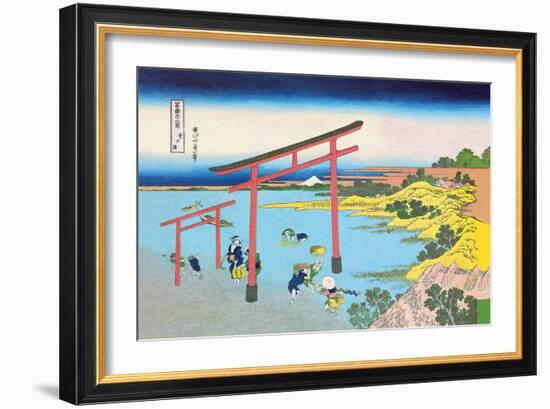 Shoji Gate-Katsushika Hokusai-Framed Art Print