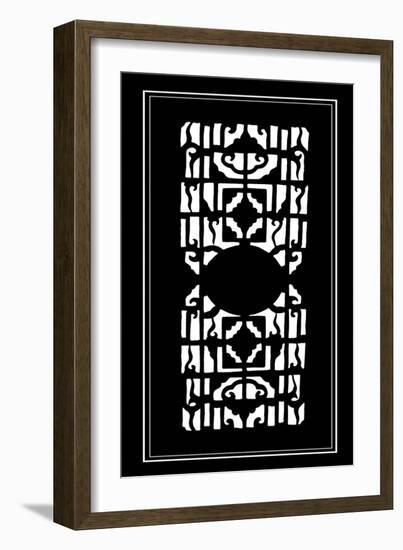 Shoji Screen in Ebony I-Vision Studio-Framed Art Print