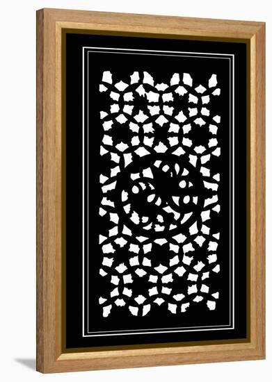 Shoji Screen in Ebony II-Vision Studio-Framed Stretched Canvas