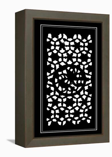 Shoji Screen in Ebony II-Vision Studio-Framed Stretched Canvas