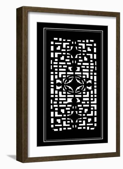 Shoji Screen in Ebony IV-Vision Studio-Framed Art Print