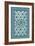 Shoji Screen in Teal II-Vision Studio-Framed Art Print