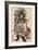 Shoki and Two Demons-Kyosai Kawanabe-Framed Giclee Print