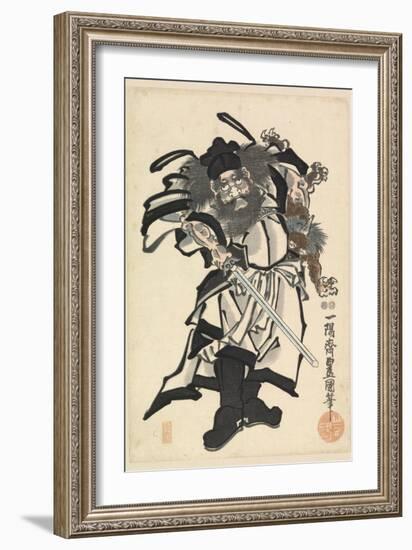 Shoki the Demon Queller, C.1849-53-Utagawa Kunisada-Framed Giclee Print