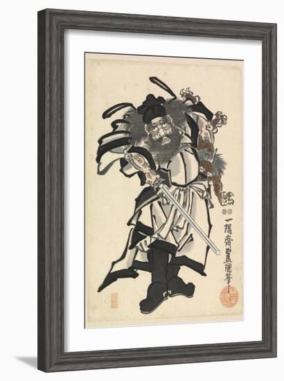 Shoki the Demon Queller, C.1849-53-Utagawa Kunisada-Framed Giclee Print