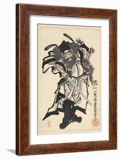 Shoki the Demon Queller, C.1849-53-Utagawa Kunisada-Framed Giclee Print