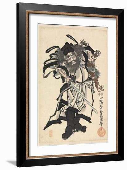 Shoki the Demon Queller, C.1849-53-Utagawa Kunisada-Framed Giclee Print