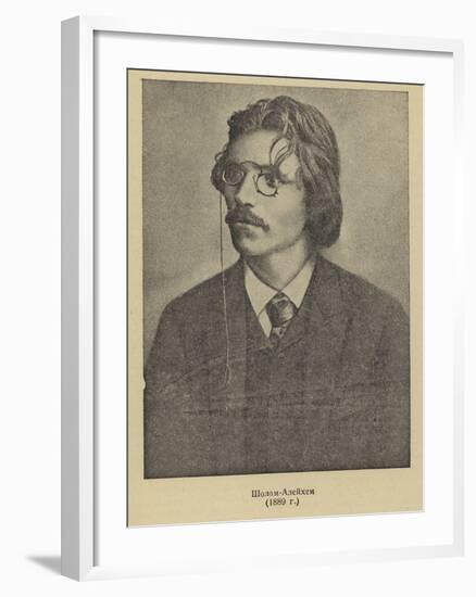 Sholem Aleichem, Russian Yiddish Author and Playwright-null-Framed Photographic Print