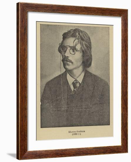 Sholem Aleichem, Russian Yiddish Author and Playwright-null-Framed Photographic Print