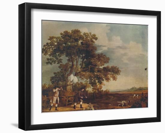 'Shooting: 1769', (1922)-George Stubbs-Framed Giclee Print