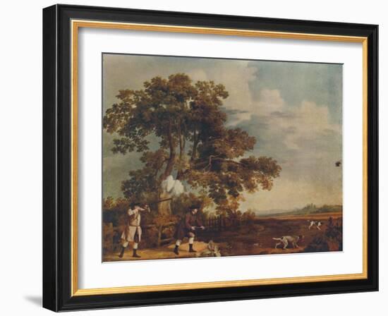 'Shooting: 1769', (1922)-George Stubbs-Framed Giclee Print