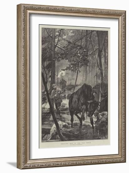 Shooting Elk in the Far North-Richard Caton Woodville II-Framed Giclee Print