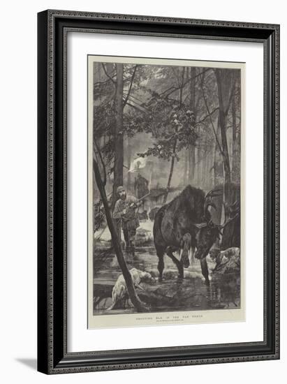 Shooting Elk in the Far North-Richard Caton Woodville II-Framed Giclee Print