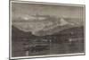 Shooting Grebe on the Lake of Geneva-null-Mounted Giclee Print