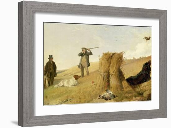 Shooting Partridge over Dogs-Richard Ansdell-Framed Giclee Print