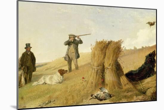 Shooting Partridge over Dogs-Richard Ansdell-Mounted Giclee Print