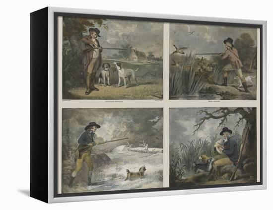 Shooting Pieces-George Morland-Framed Premier Image Canvas